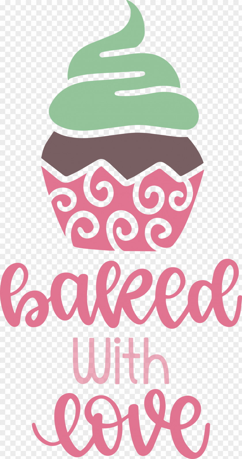 Baked With Love Cupcake Food PNG