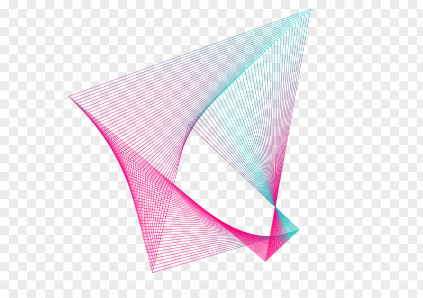 Tiger Creative Line Triangle Product Design PNG