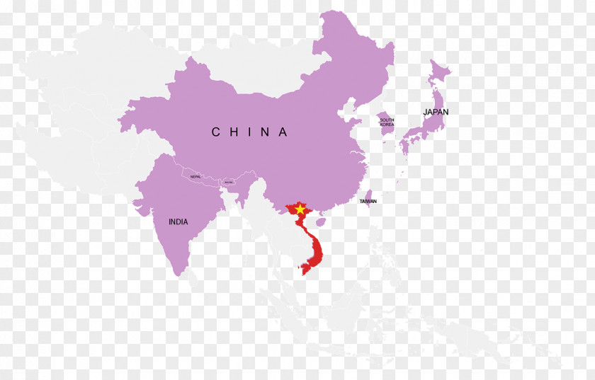 World Map China Southeast Asia PNG