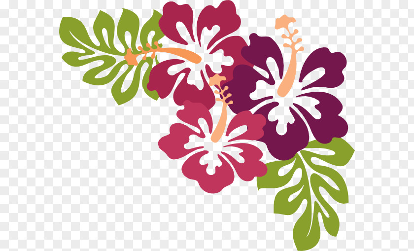Hibiscus Hawaii Luau Clip Art PNG