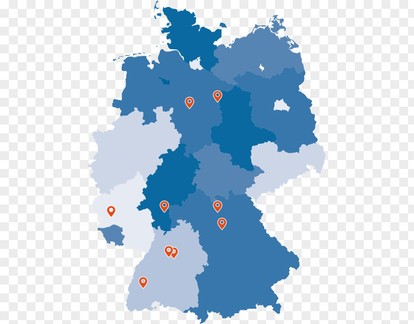 Map Germany Vector PNG