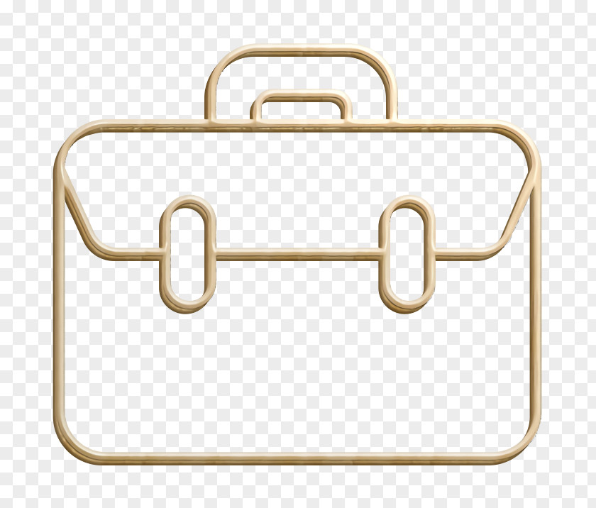 Beige Bag Icon Briefcase Business PNG