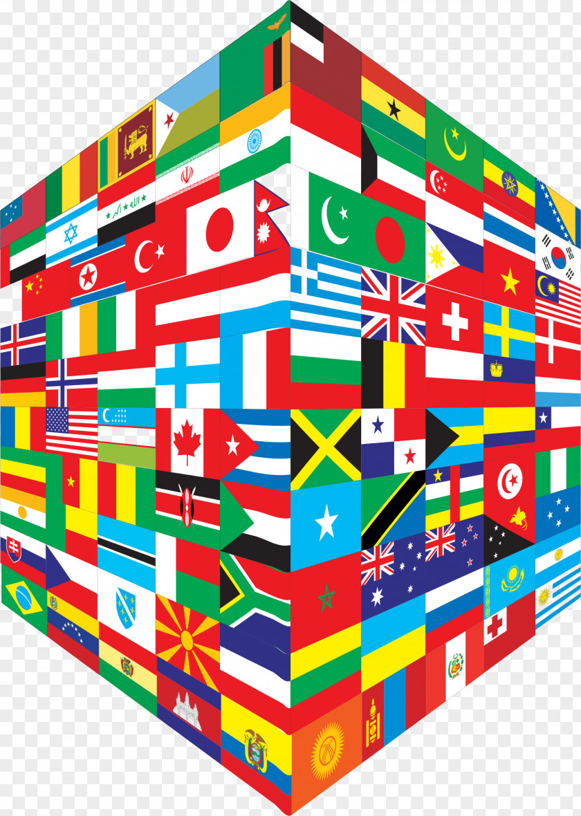 Cube Flags Of The World Flag Clip Art PNG
