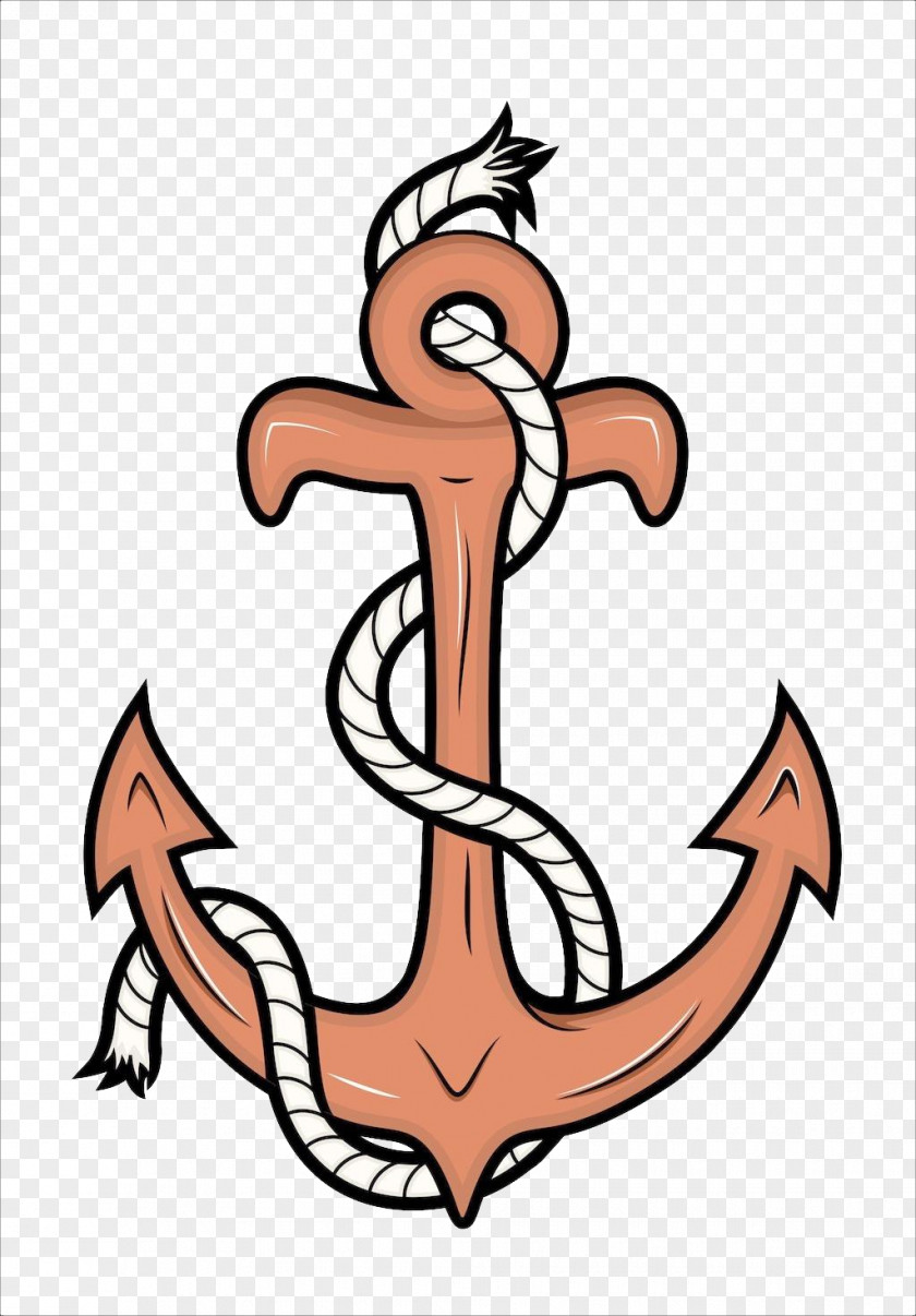 Hand-painted Hooks And Ropes Drawing Anchor Photography Illustration PNG