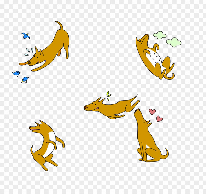 Cartoon Puppy Dog Breed Pet Illustration PNG