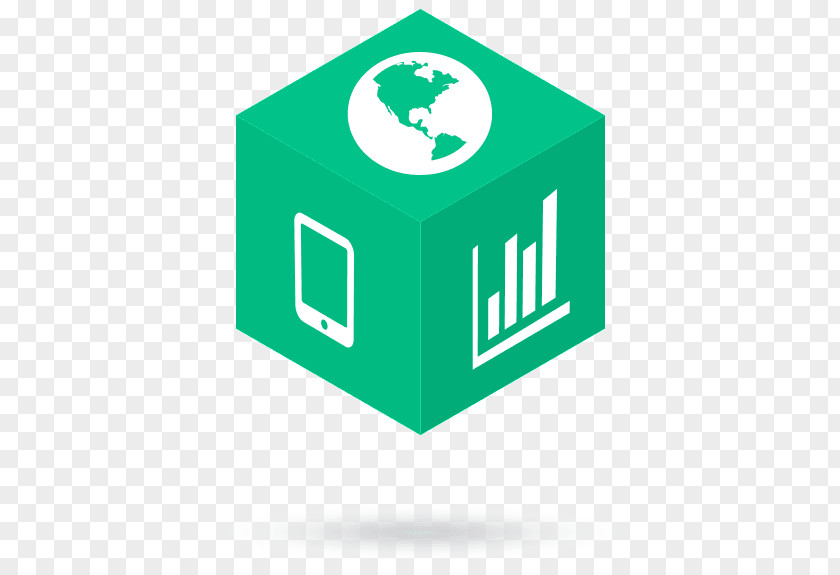 Cube Effect Logo Brand Product Design Green World PNG