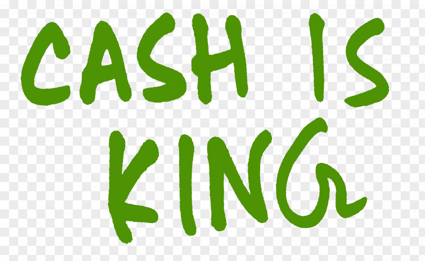 King Logo Font Cash Is Brand Green PNG