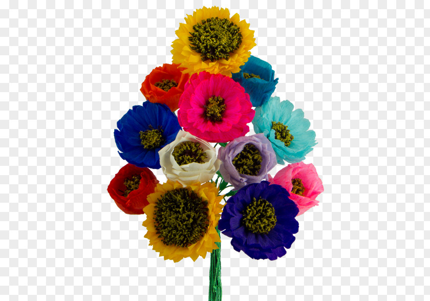 Mexican Balcony Flowers Paper Flower Bouquet Artificial PNG