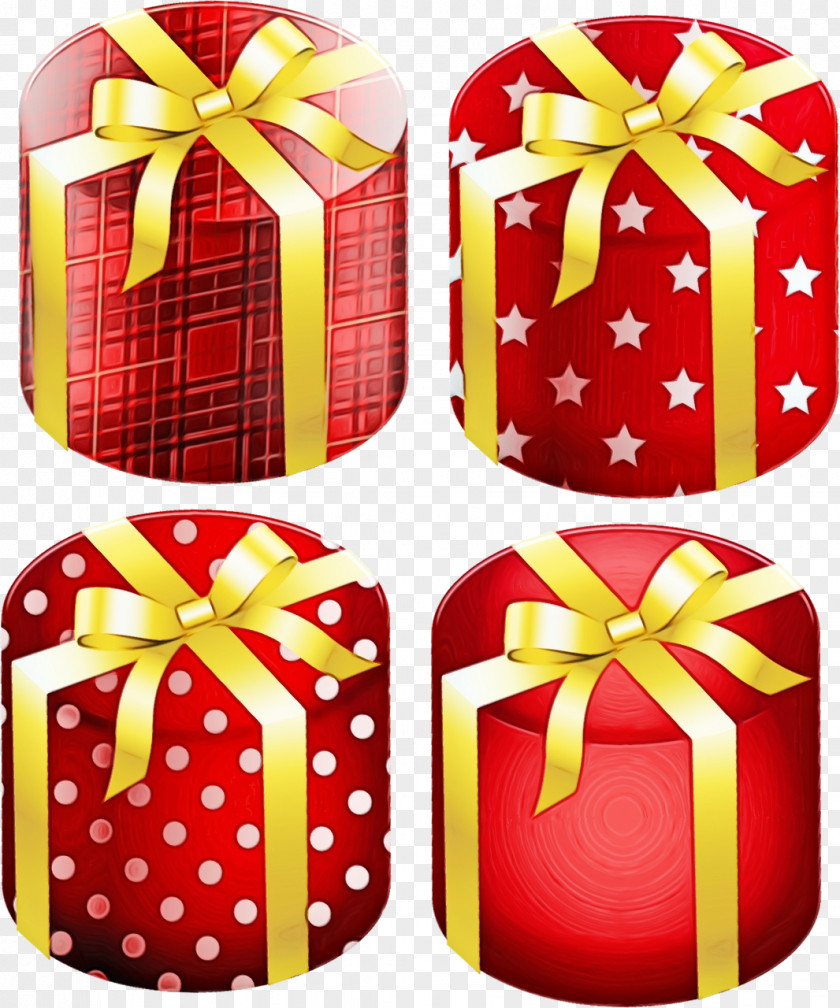 Present Gift Wrapping Ribbon Red Party Favor PNG
