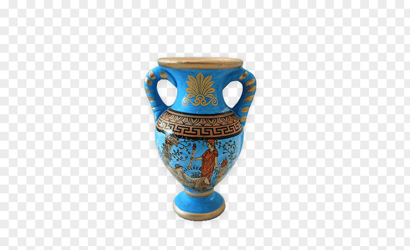Vase Pottery Ceramic Cobalt Blue Cup PNG