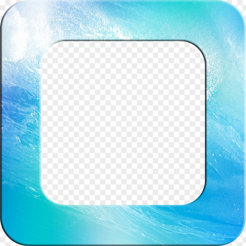 Line Picture Frames Turquoise PNG