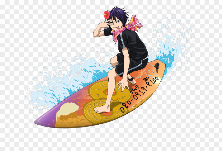 Noragami Surfboard Midnight Bond Facebook PNG