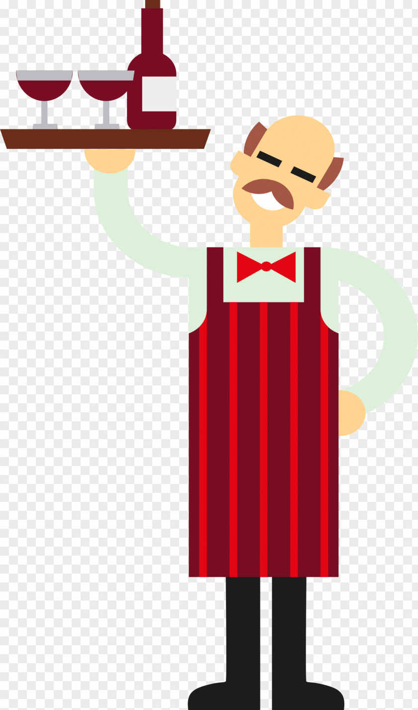 Waiter Wine Cocktail Clip Art PNG