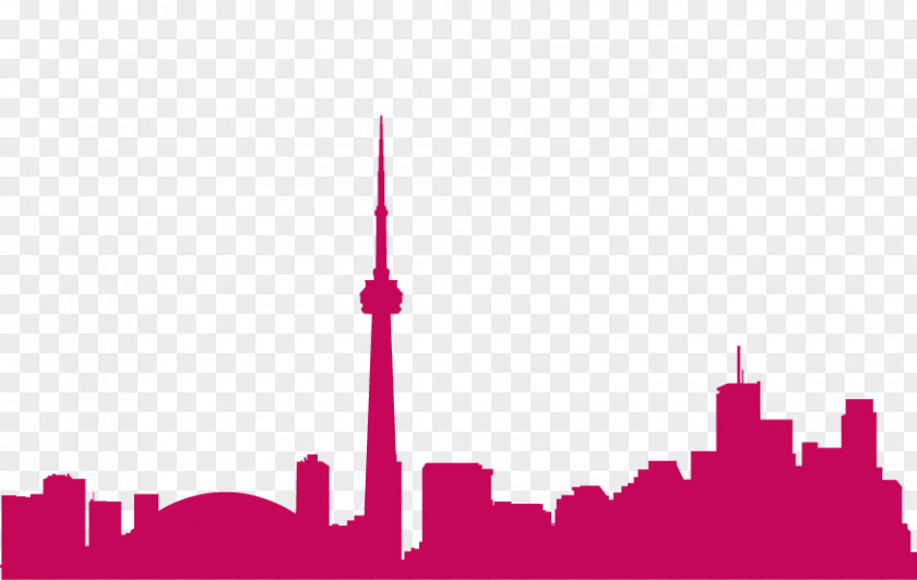 Canada Toronto Skyline Silhouette Photography PNG