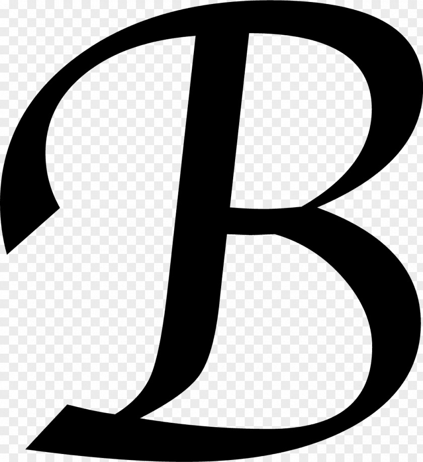 Letter B Initial Monogram Clip Art PNG