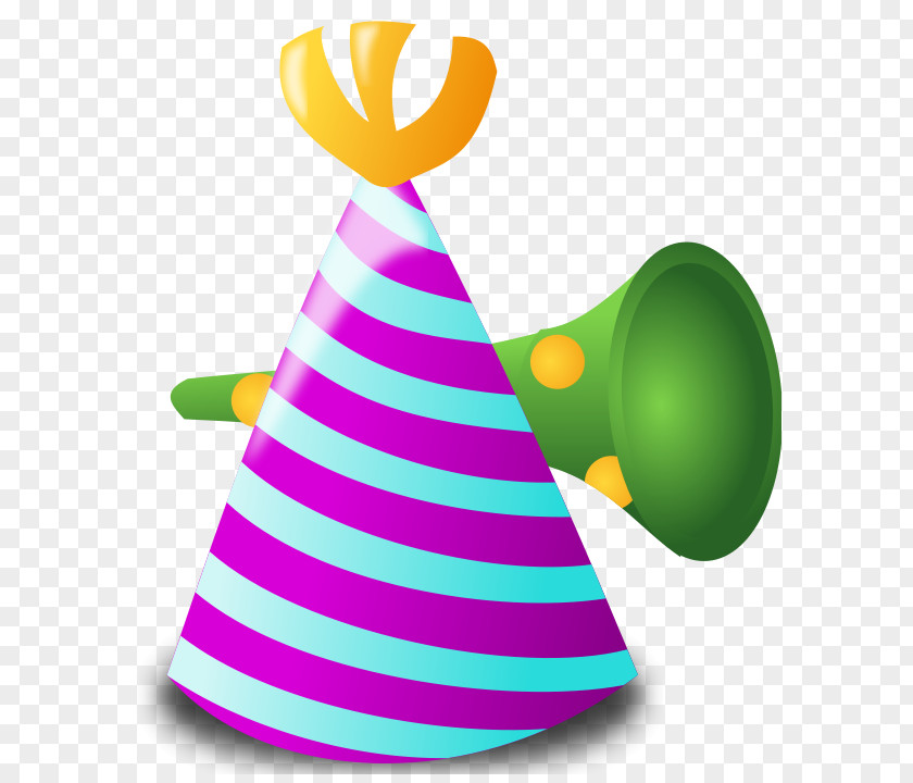 Party Birthday Cake Hat Clip Art PNG