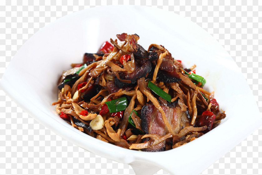 Pickled Bamboo Shoots Fried Bacon Lo Mein Chow Noodles Yakisoba Shoot PNG