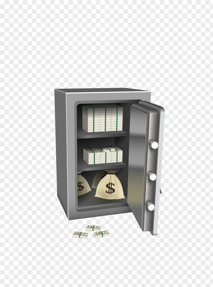 Vector Silver Safe To Open The Euclidean Illustration PNG