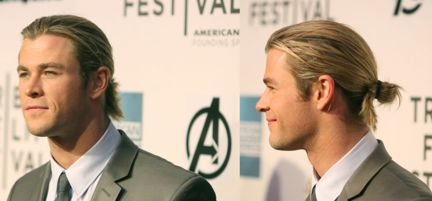 Brad Pitt Bun Hairstyle Male Ponytail PNG