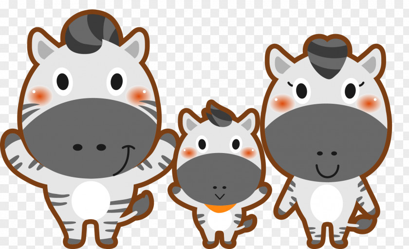 Cartoon Horse Hippopotamus PNG