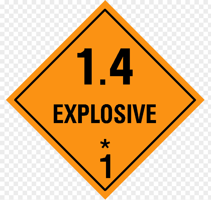 Explosive Stickers Material Dangerous Goods HAZMAT Class 2 Gases Explosion PNG