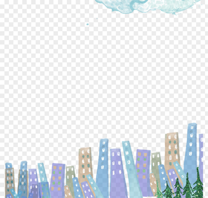 Hand-painted Winter Background Cartoon Drawing Wallpaper PNG