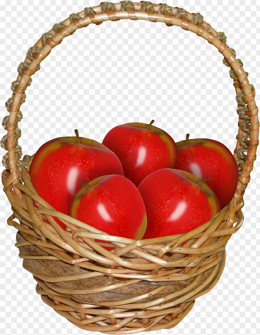 A Basket Of Red Apples Apple Auglis Clip Art PNG