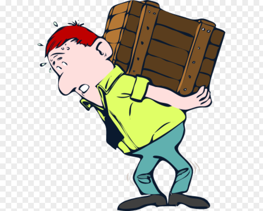 Person Carrying Cliparts Back Pain Clip Art PNG