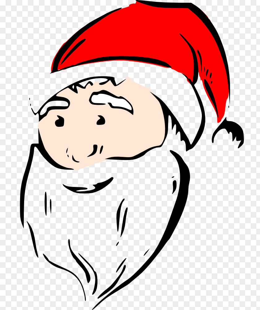 Santa Face Picture Claus Cartoon Clip Art PNG
