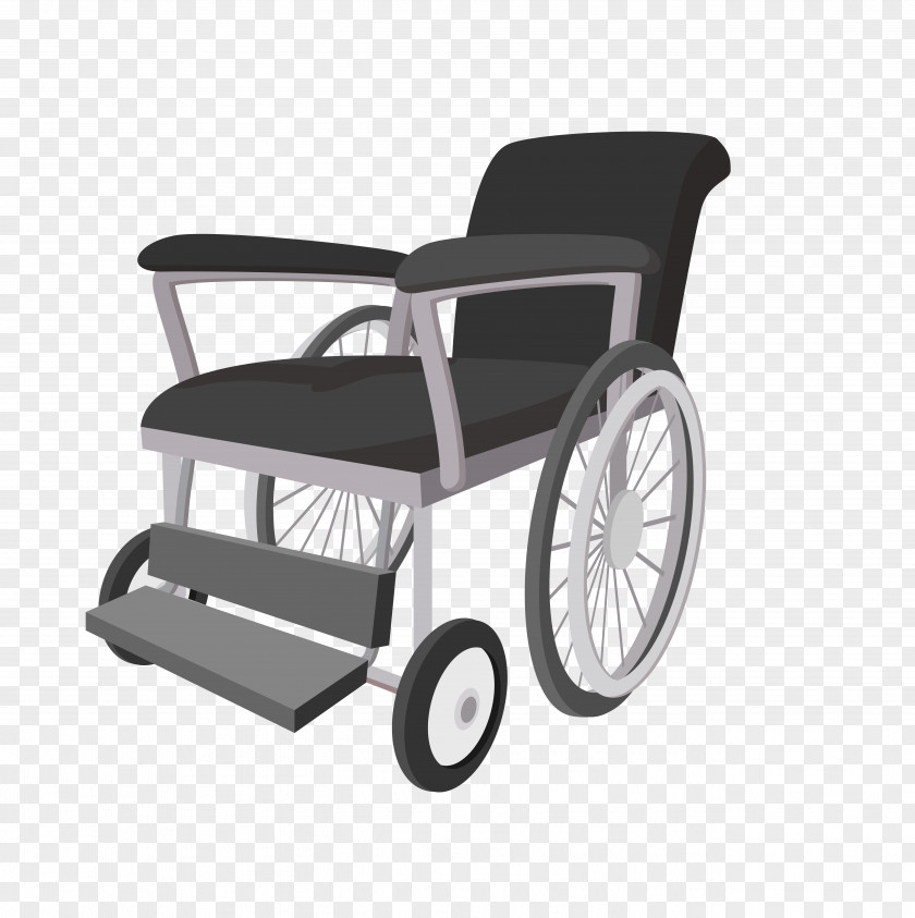 Vector Cartoon Wheelchair Material Euclidean Icon PNG