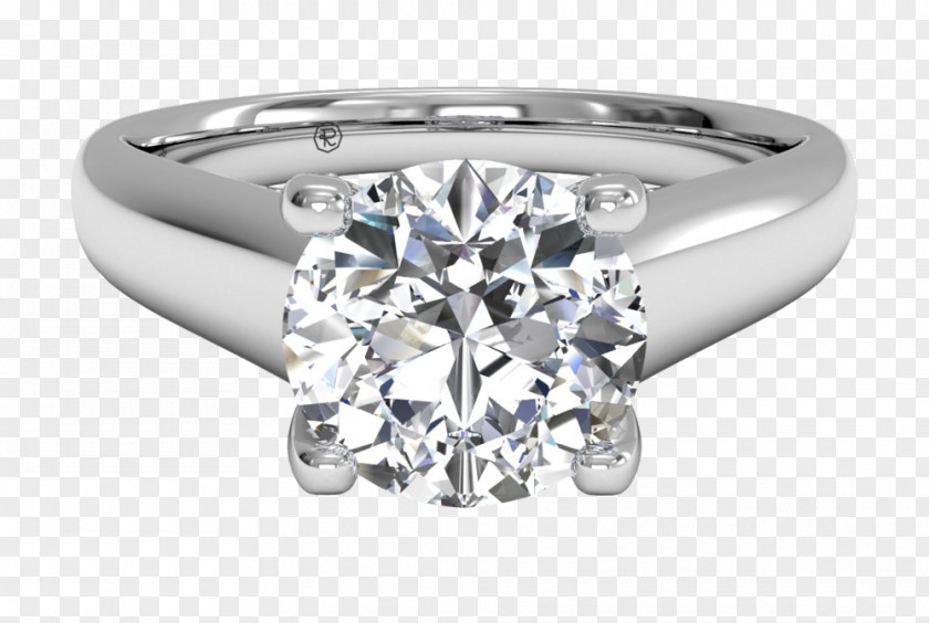 Wedding Ring Engagement Ritani Solitaire PNG