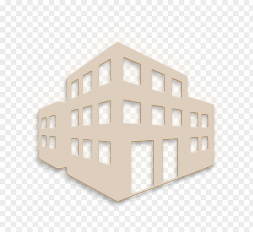 Block Icon Buildings 3D PNG