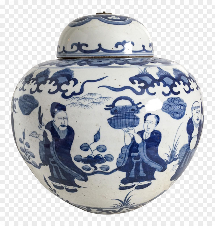 Blue And White Porcelain Pottery Ceramic Jar Vase PNG