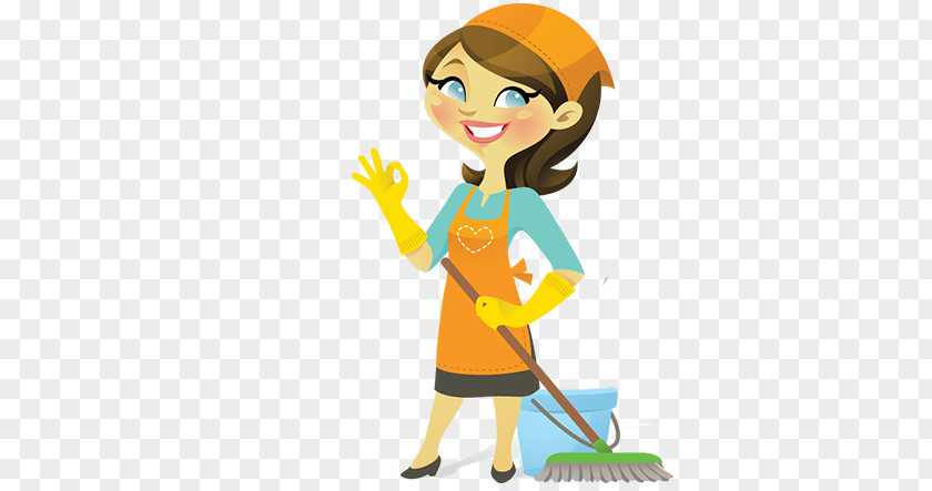 Cartoon Cleaning Lady Clip Art Housekeeping Cleaner Domestic Worker PNG