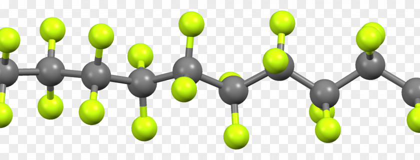 Chain Polytetrafluoroethylene Fluoropolymer Perfluoroether Non-stick Surface PNG