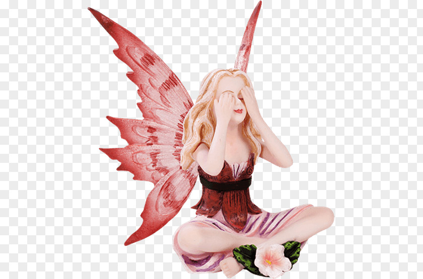 Fairy Figurine Polyresin Statue Flower PNG