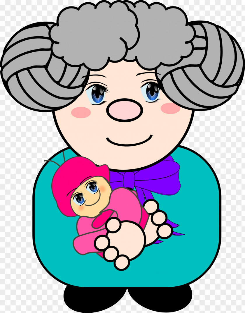 Grandma Head Cliparts Cartoon Infant Grandparent Clip Art PNG