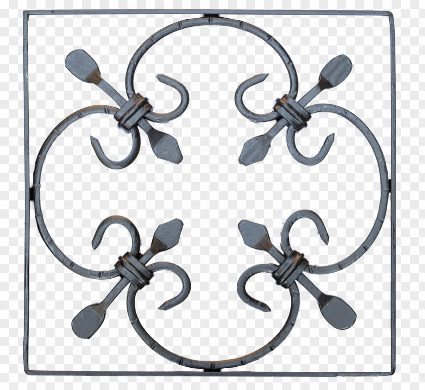 Grill Flower Wrought Iron Rose Window Ornament Rosette Handrail PNG