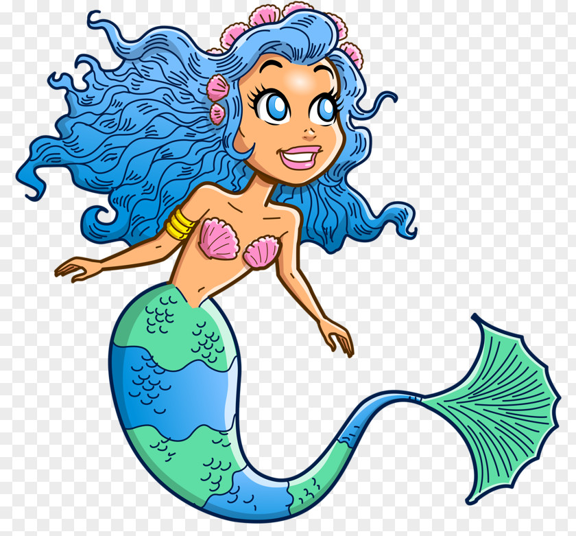 Cartoon Mermaid Drawing Clip Art PNG