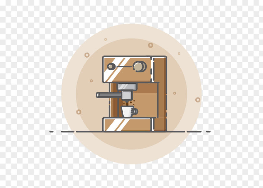 Coffee Machine Illustration PNG