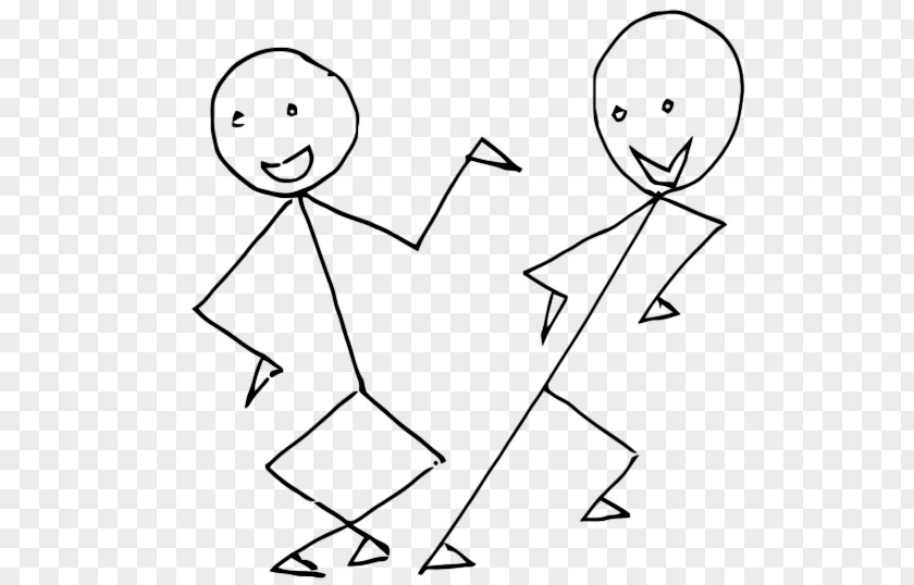 People Dancing Stick Figure Dance Clip Art PNG
