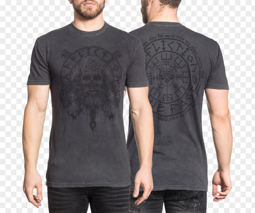 T-shirt Affliction Clothing Crew Neck PNG