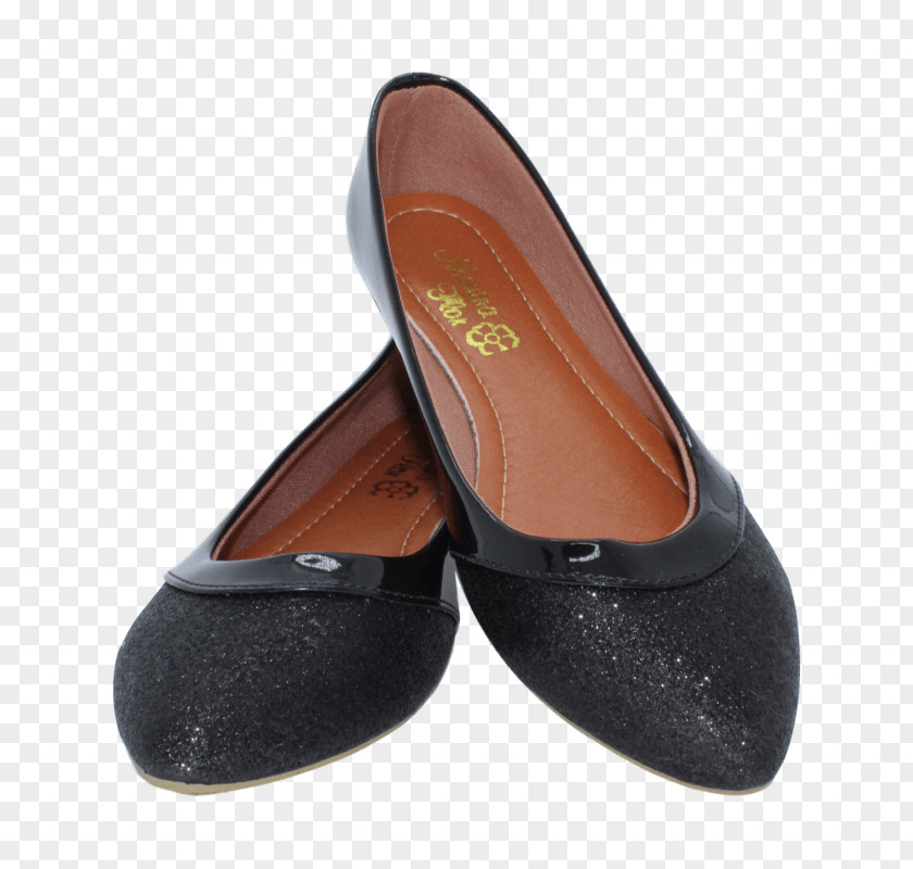 Ballet Flat Suede Slip-on Shoe PNG
