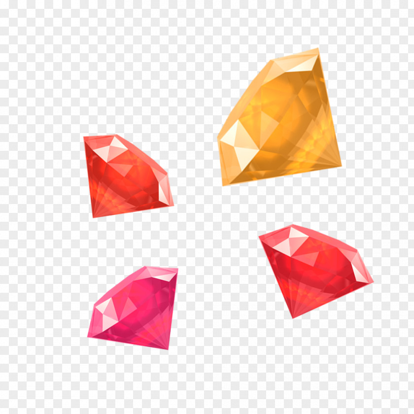 Colored Diamonds Gemstone Triangle Puzzle Infant Icon PNG