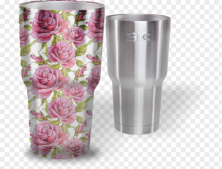 Pink White Pattern Glass Information Image Cherry Blossom PNG