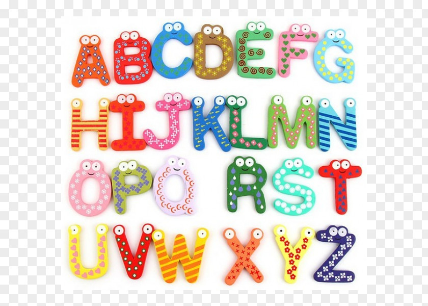 Child Refrigerator Magnets Educational Toys Alphabet Craft PNG