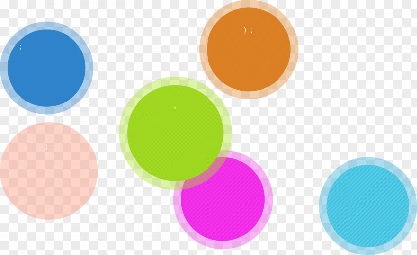 Colorful Circles Graphic Design Circle Font PNG