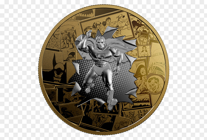 Gold Star DC Superman Wonder Woman Batman Flash Comics PNG