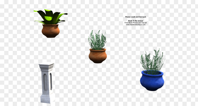 Plant In Pot DeviantArt 3D Modeling PNG