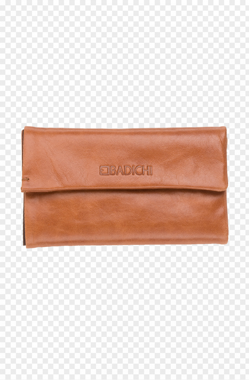 Leather Wallet Handbag Caramel Color Brown PNG